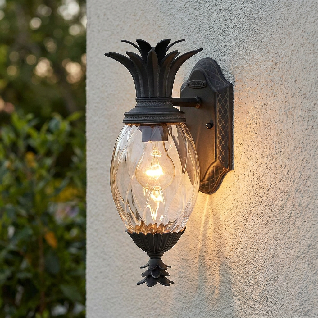 Plantation Black Small Outdoor Wall Lantern
