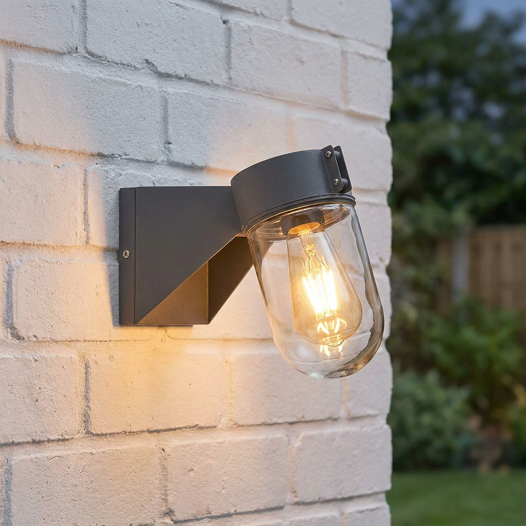 Portfino Grey Outdoor Wall Lantern