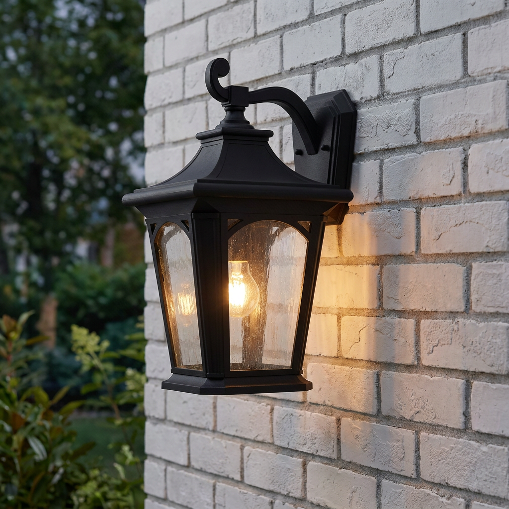 Quoizel Bedford Large Black Outdoor Wall Light