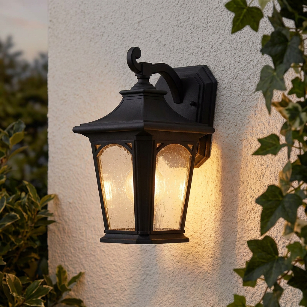 Quoizel Bedford Small Black Outdoor Wall Light