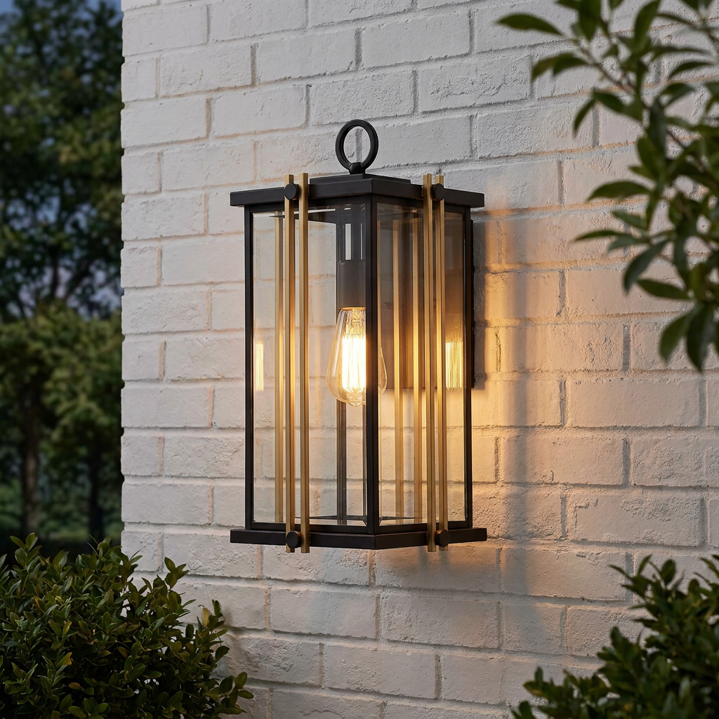 Quoizel Goldenrod Large Steel & Gold Outdoor Wall Light