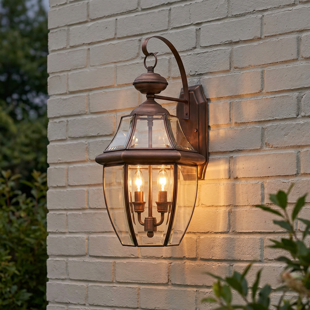 Quoizel Newbury Aged Copper Large Outdoor Wall Light