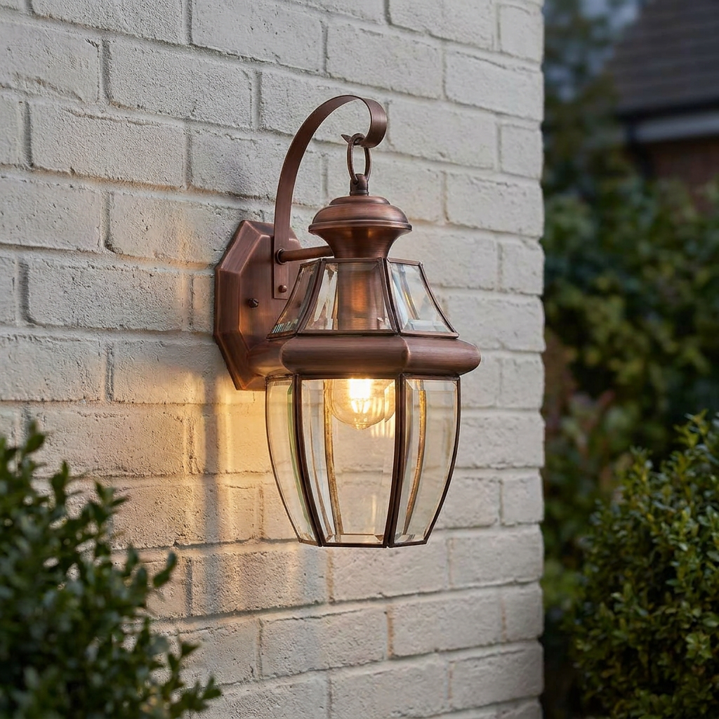 Quoizel Newbury Aged Copper Medium Outdoor Wall Light