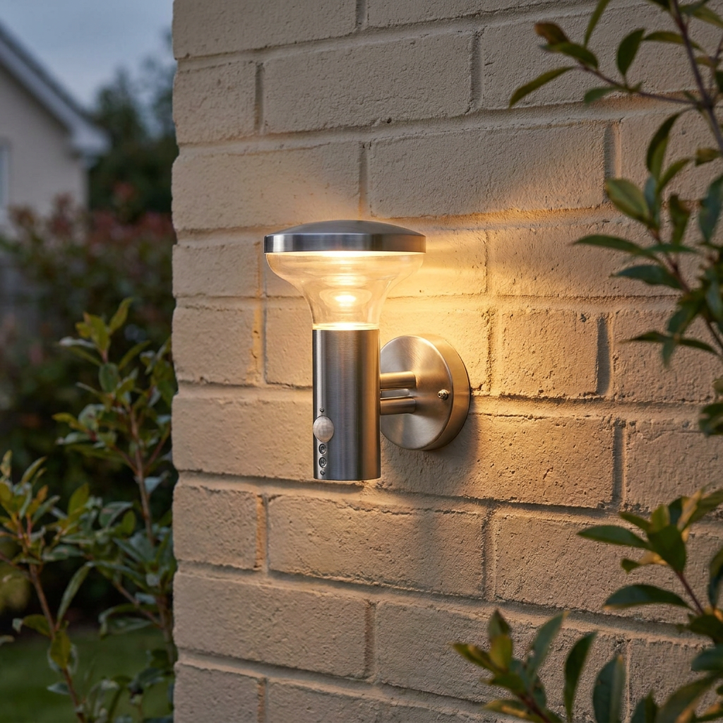 Saxby Roko Marine Grade Stainless Steel Outdoor PIR Wall Light