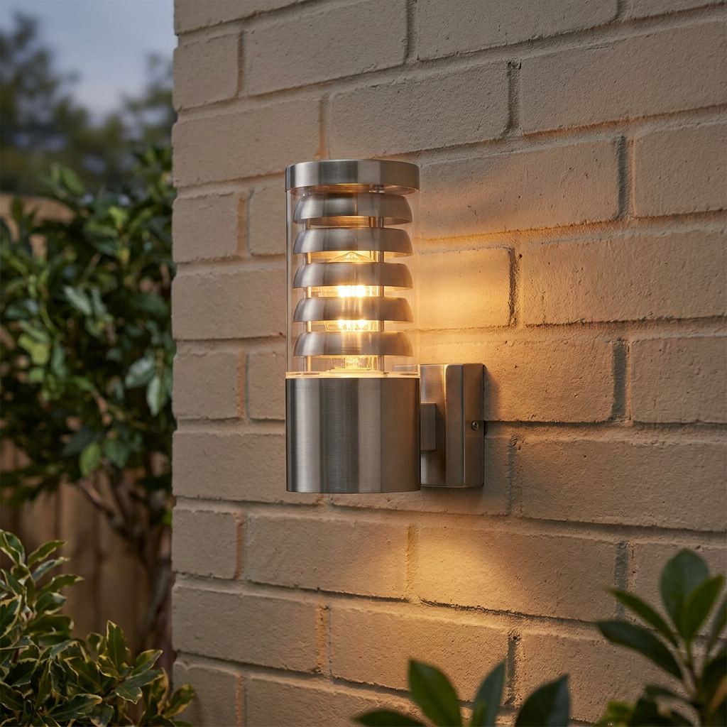 Saxby Tango Brushed Stainless Steel Outdoor Wall Light