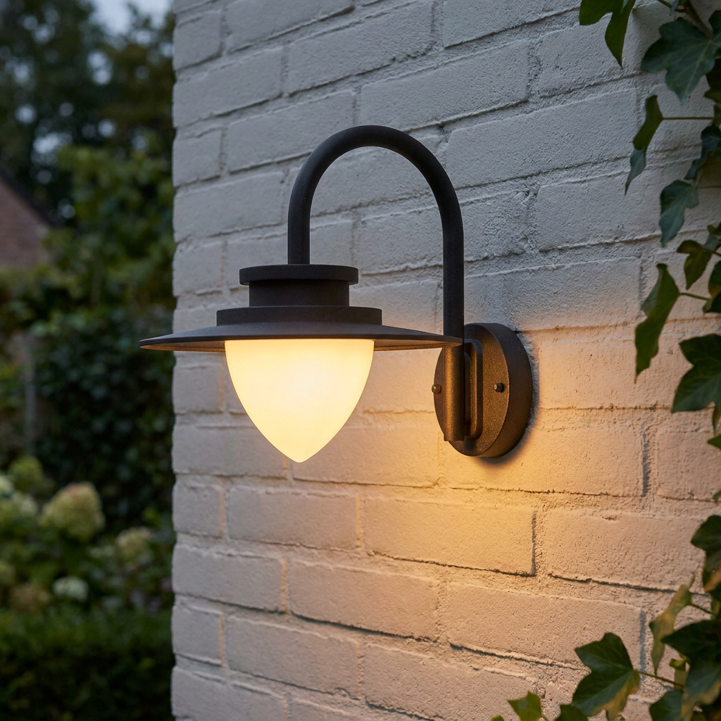 Searchlight Texas LED 8W Warm White Graphite IP54 Outdoor Wall Light