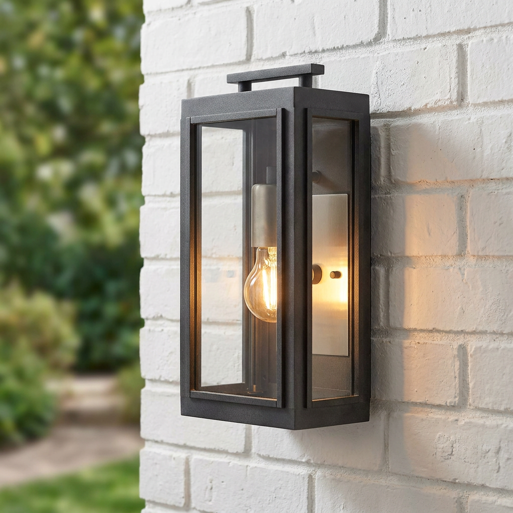 Sutcliffe 1 Light Aged Zinc Outdoor Wall Lantern