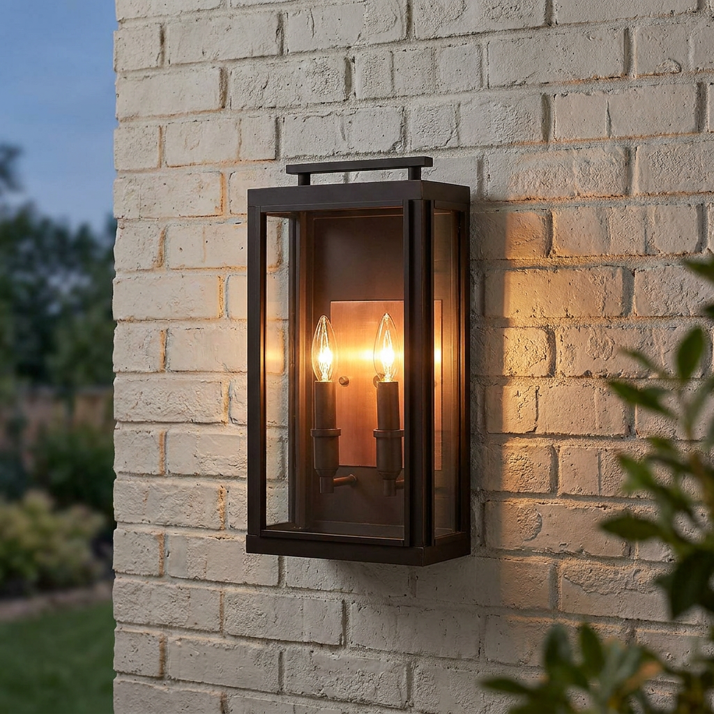 Sutcliffe 2 Light Oil Rubbed Bronze Outdoor Wall Lantern