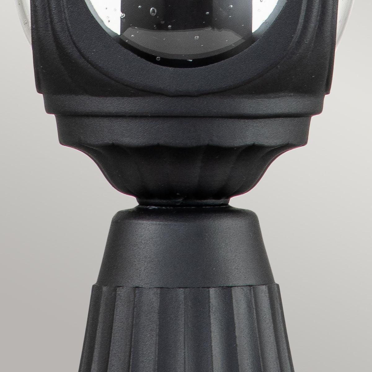 elstead chicago 1 light small outdoor pedestal lantern Close Up