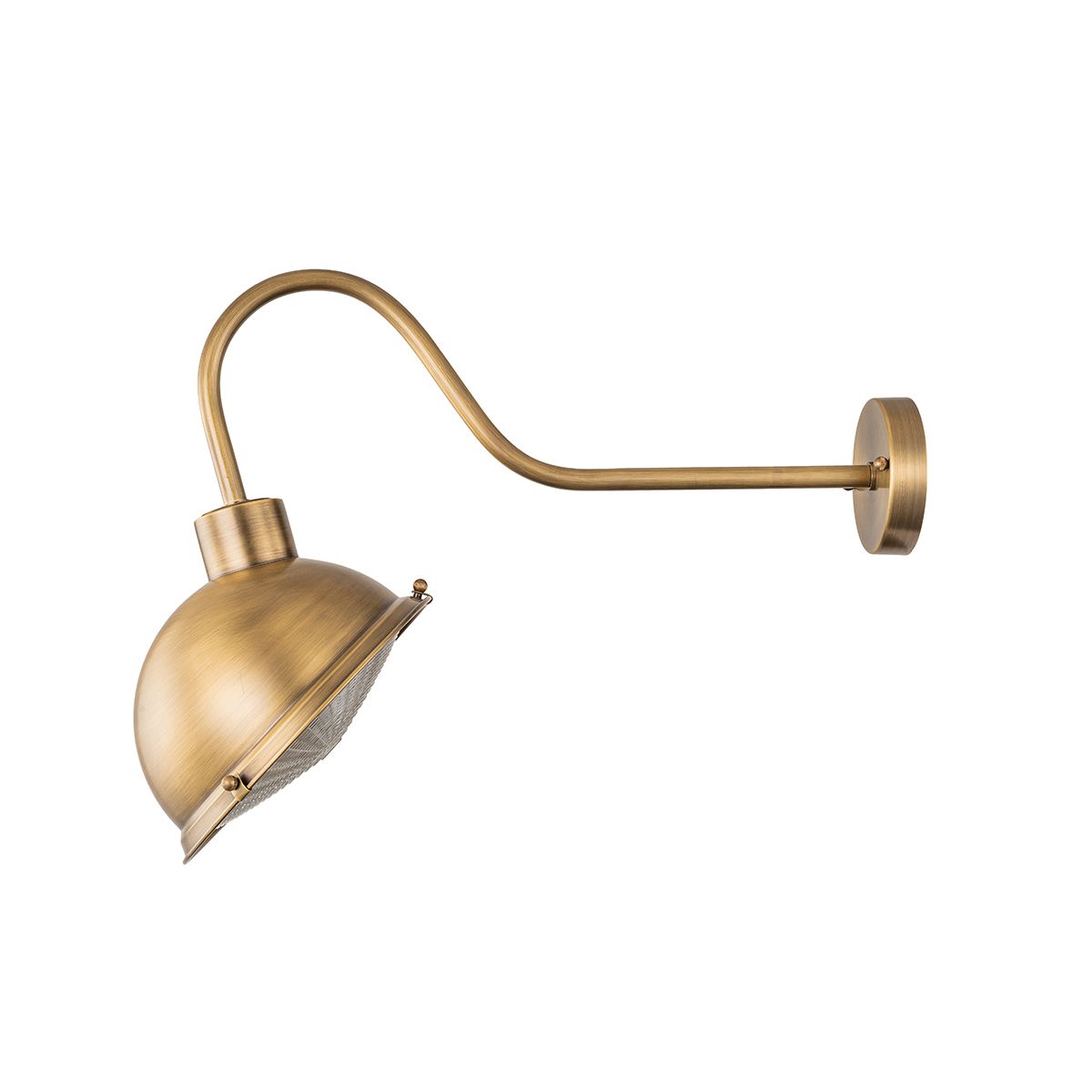 Chiswick 1 Light Brass Sign Light