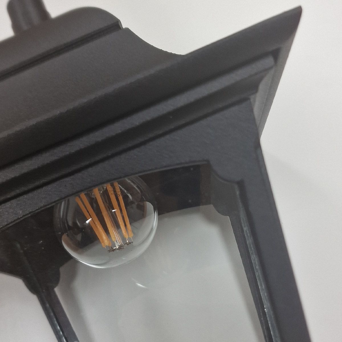 Chapel 1 Light Black Chain Outdoor Lantern