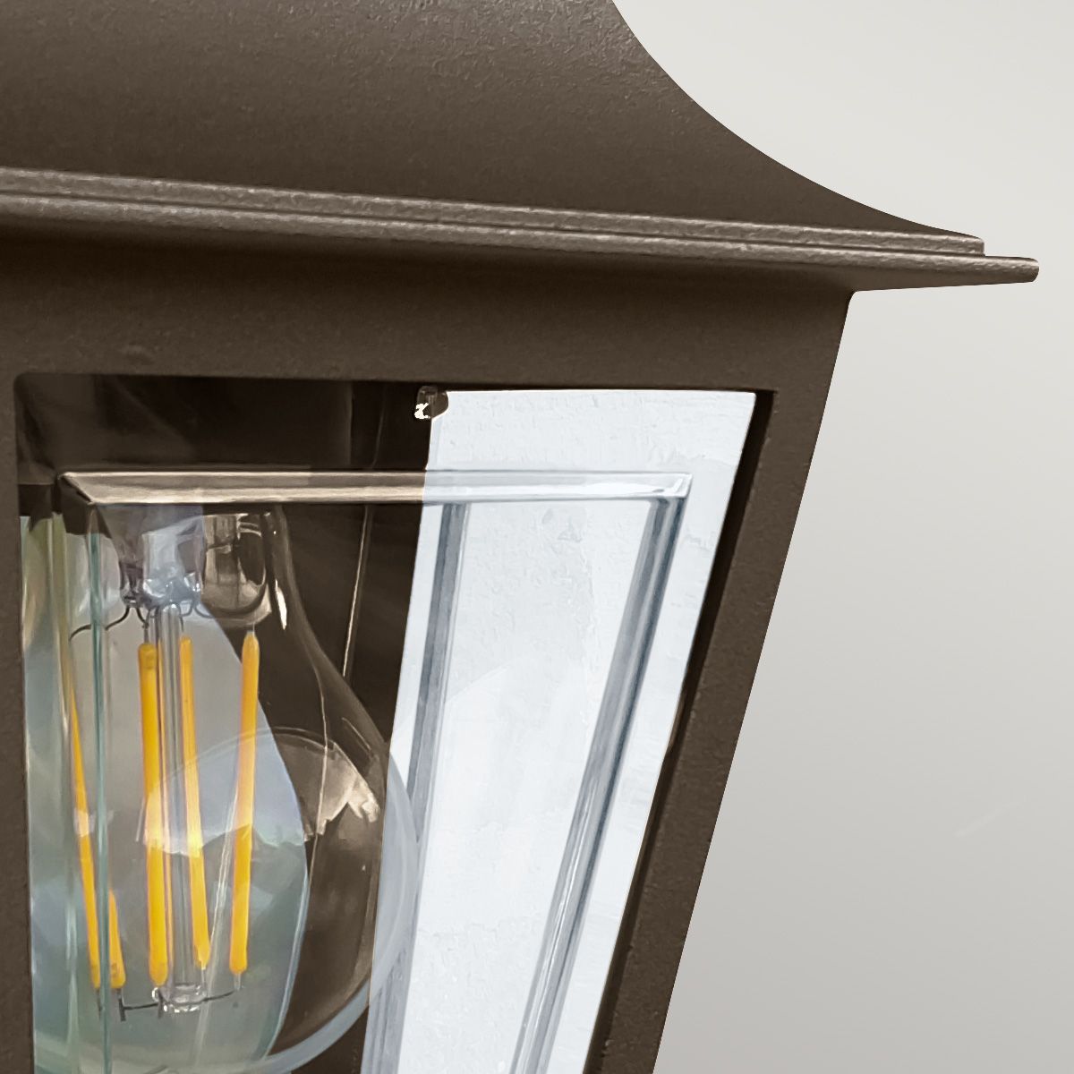 Deco Lane 1 Light Bronze Outdoor Half Wall Lantern
