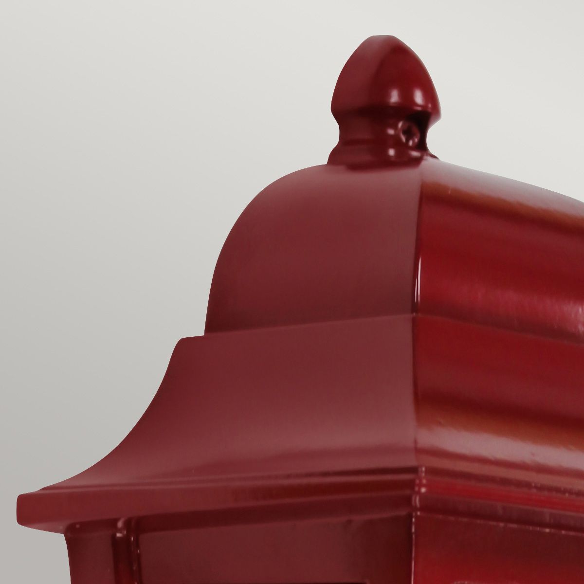Deco Lane 1 Light Red Outdoor Half Wall Lantern