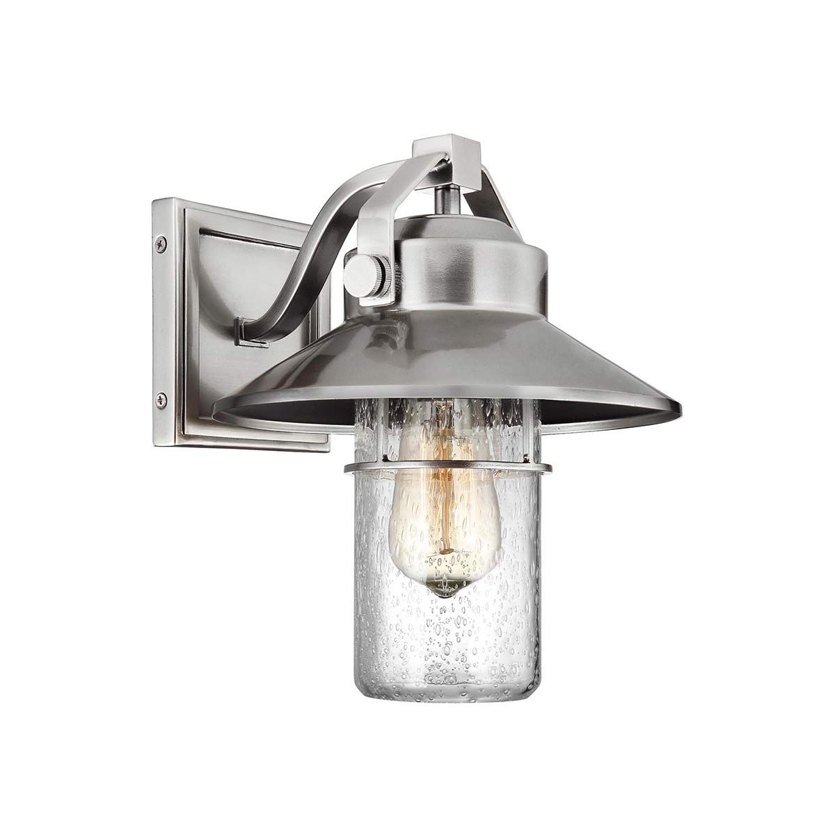 Boynton 1 Light Small Steel Outdoor Wall Lantern FE-BOYNTON2-S by Feiss