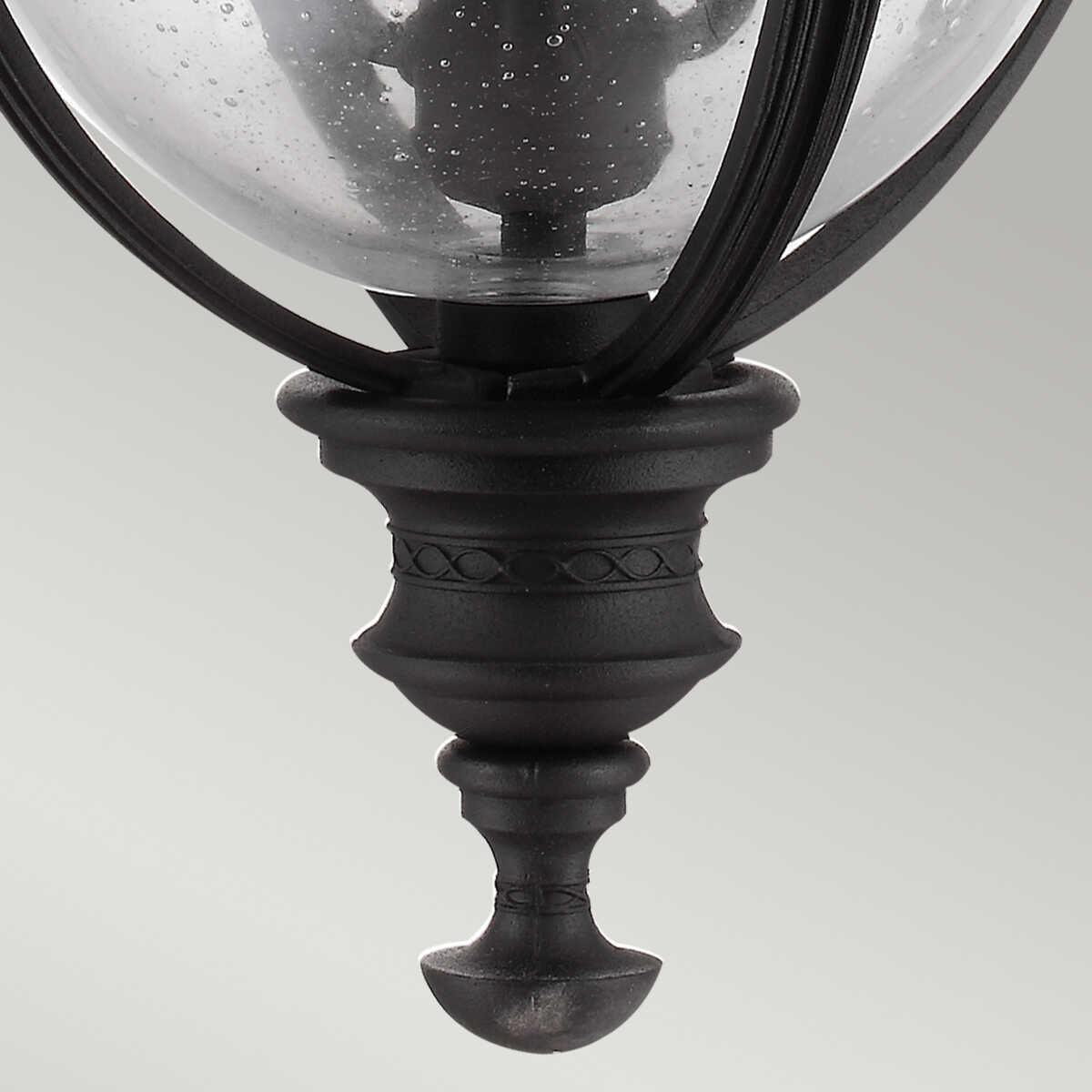 Elstead English Bridle Black Finish Large Outdoor Pendant Lantern FE/EB8/L BLK