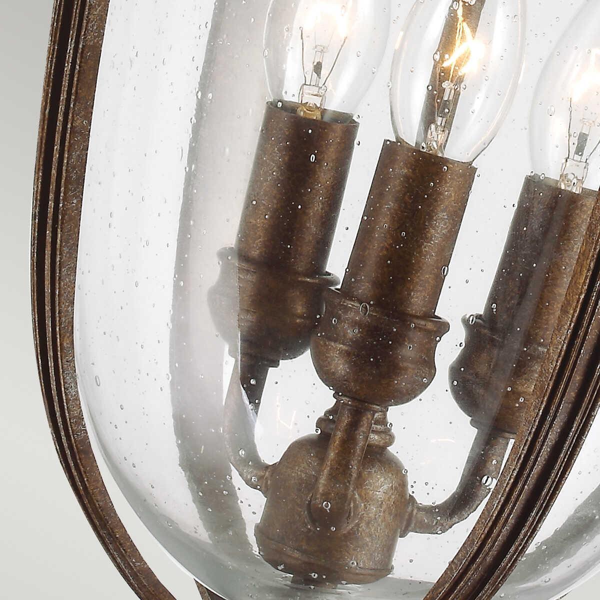 elstead english bridle british bronze finish large outdoor pendant lantern Detailed Close Up