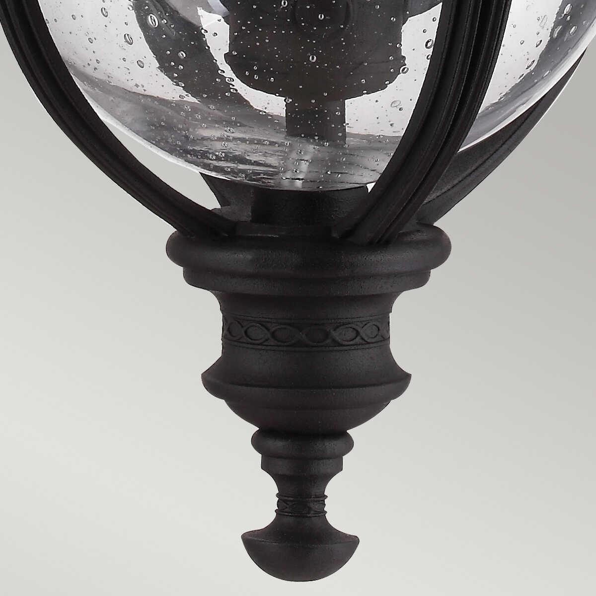 Elstead English Bridle Black Finish Medium Outdoor Pendant Lantern FE/EB8/M BLK