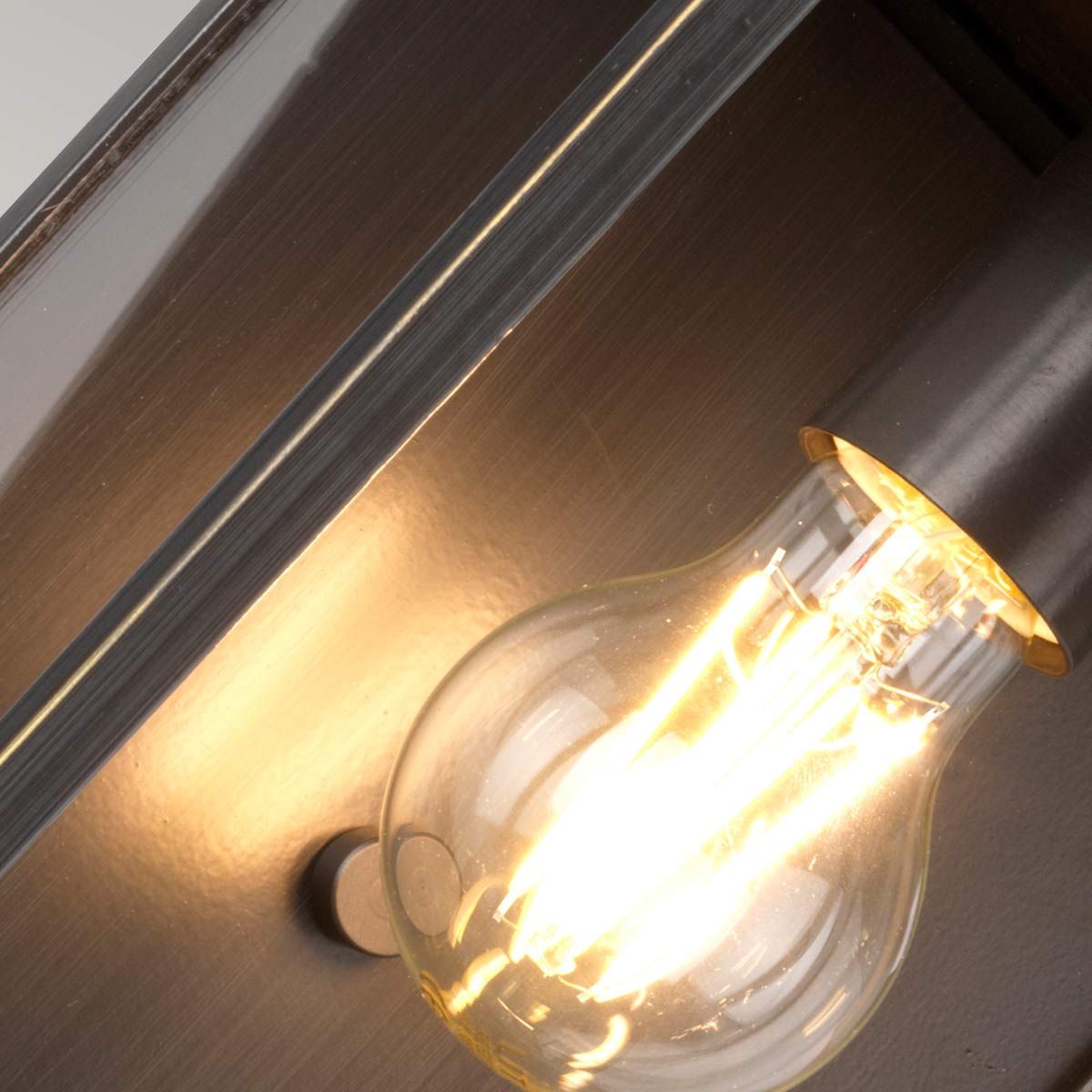 Glenview 1 Light Medium Bronze Outdoor Wall Lantern