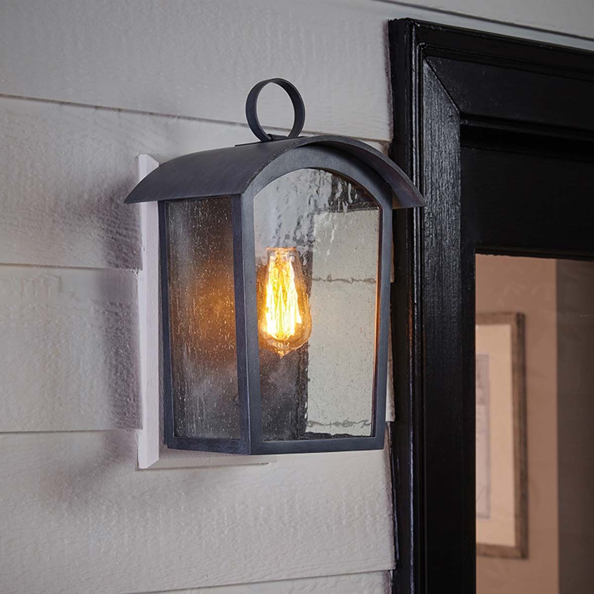 Hodges Large Black Outdoor Wall Lantern