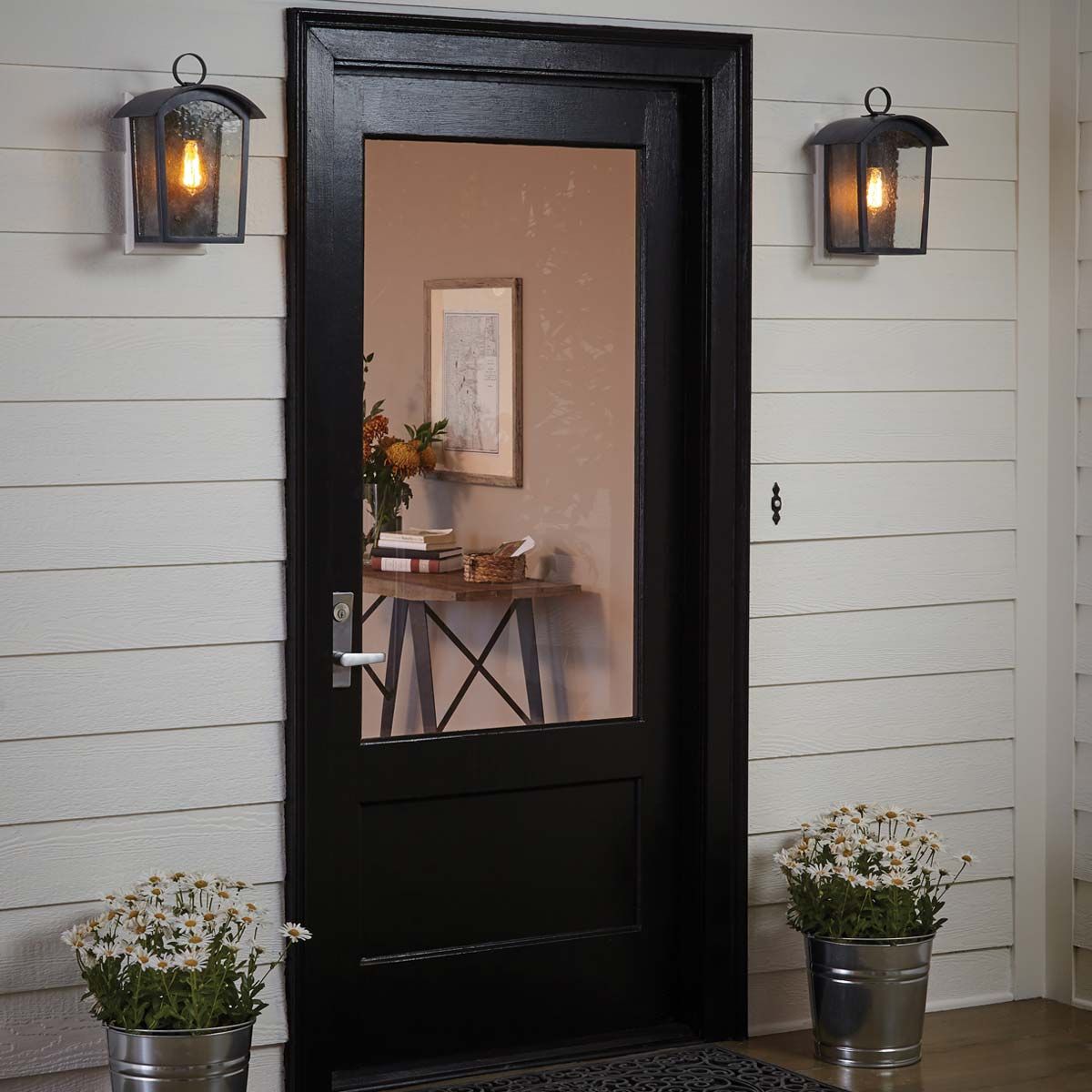Hodges Large Black Outdoor Wall Lantern-warehouse-25-09-26
