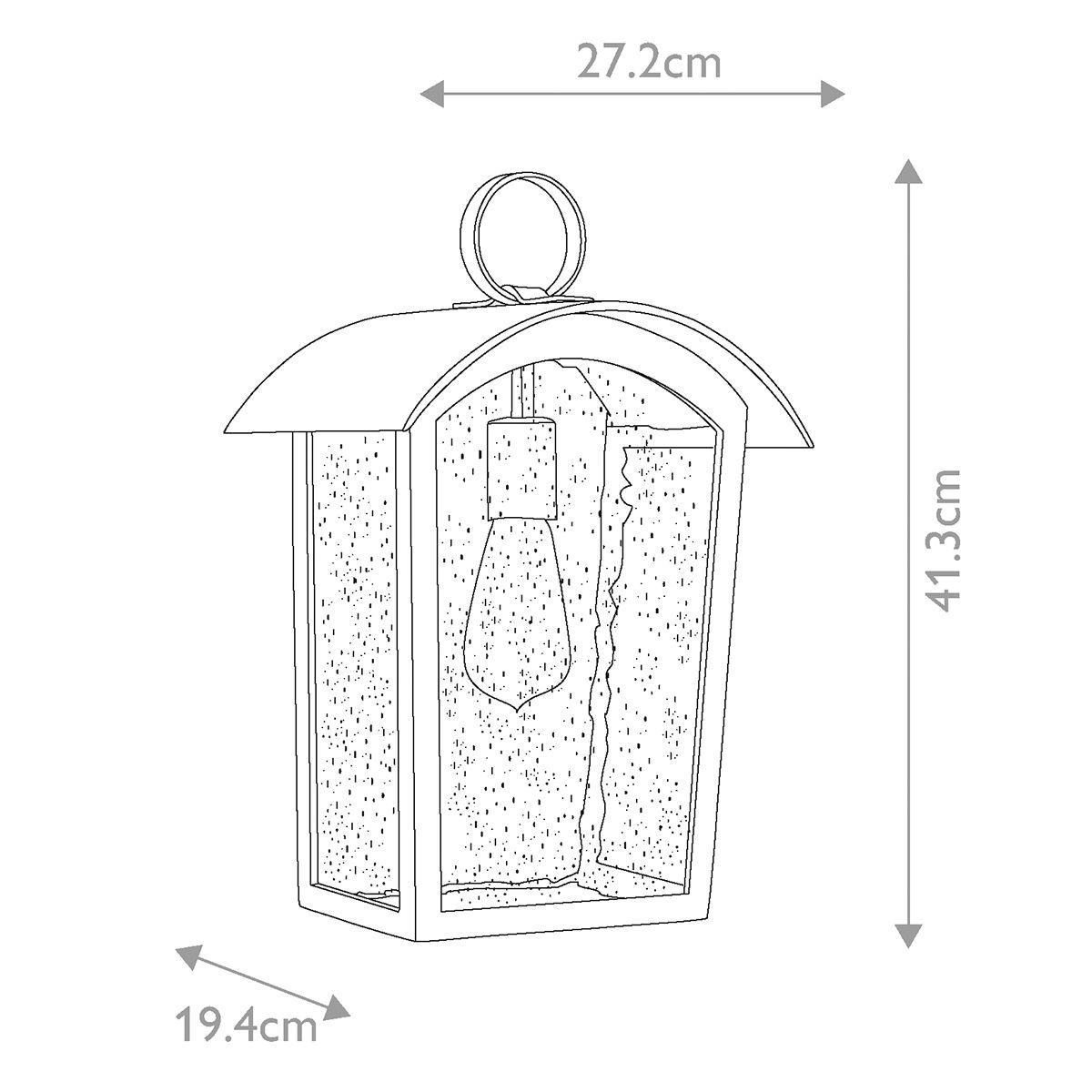 Hodges Large Black Outdoor Wall Lantern-warehouse-25-09-26