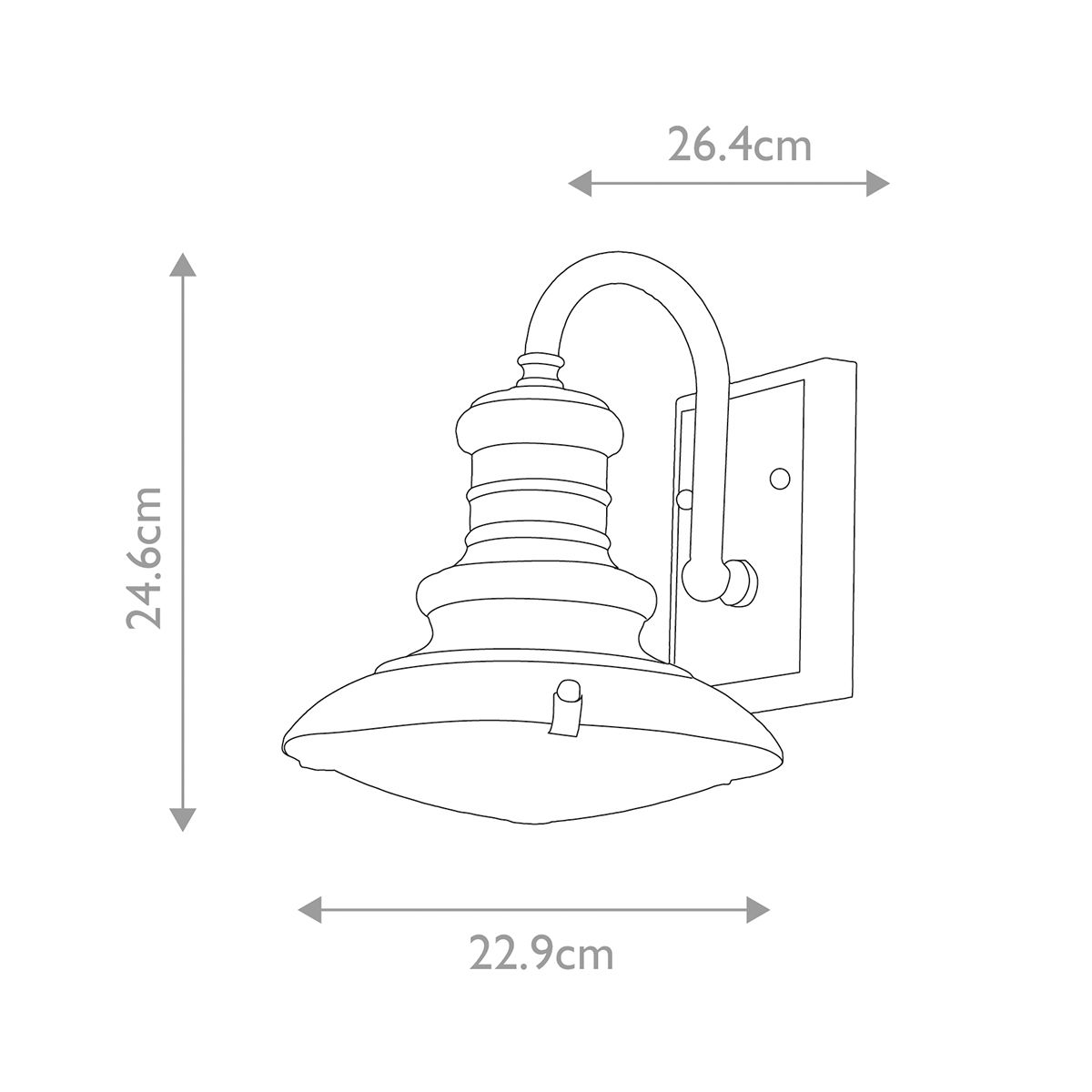 Redding Station 1 Light Small Outdoor Wall Lantern
