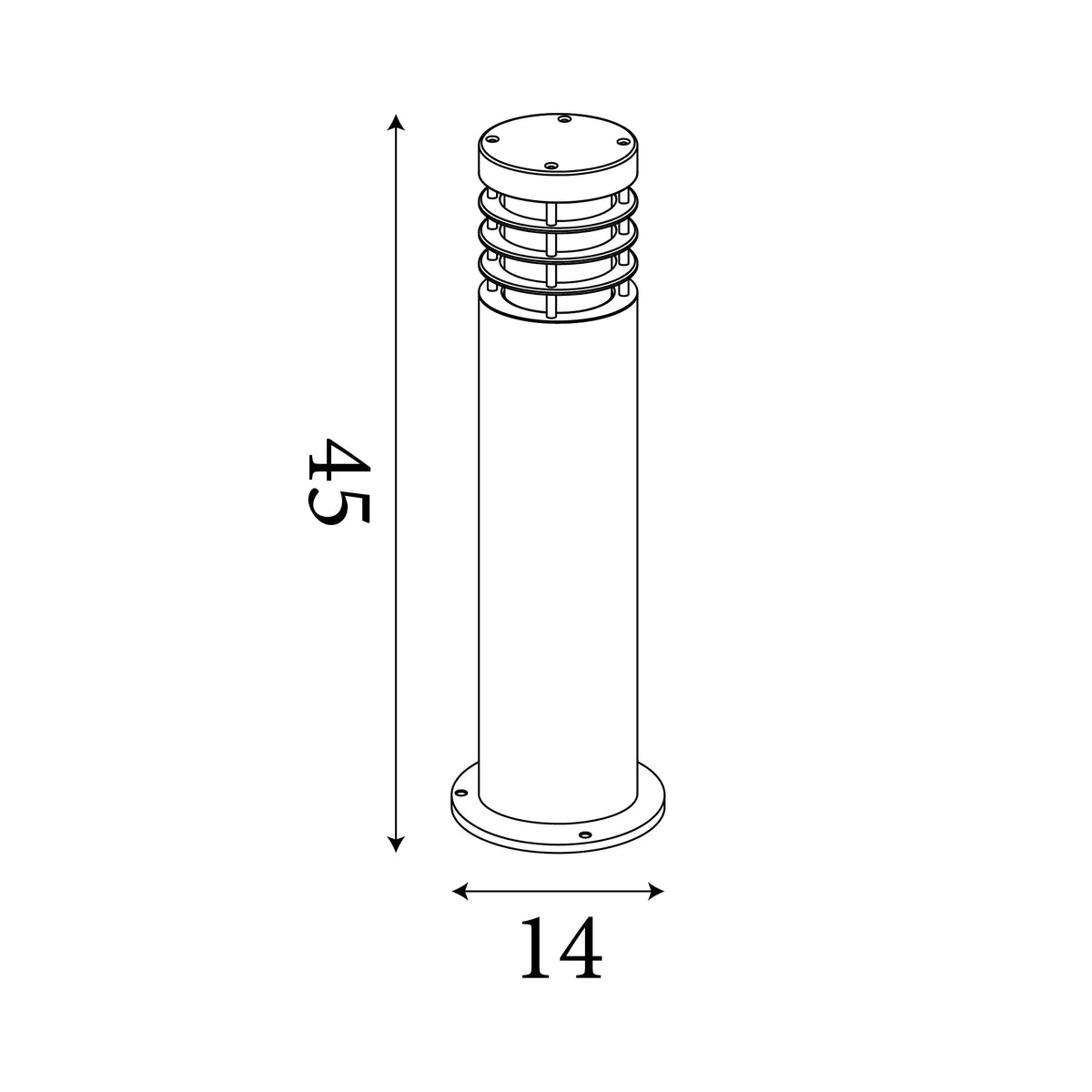   louvre stainless steel outdoor bollard light by searchlight lighting, LED Lamp Bulb Guide
