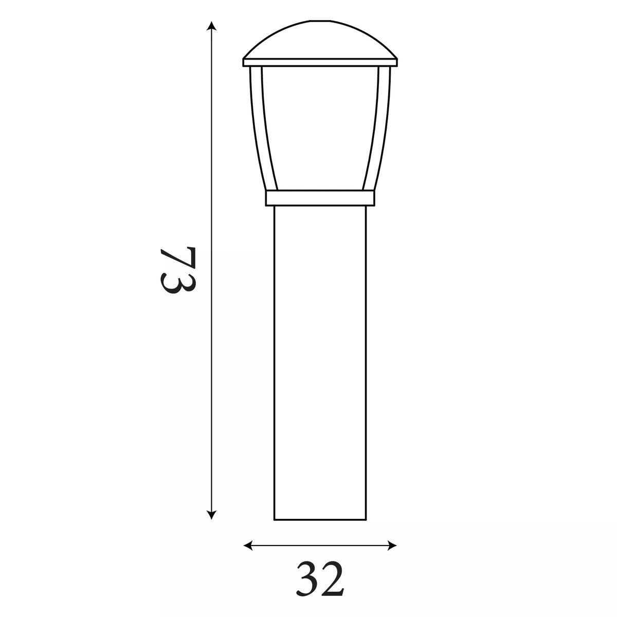 seattle black with clear frosted panels outdoor post 73cm height by searchlight lighting, LED Lamp Bulb Guide