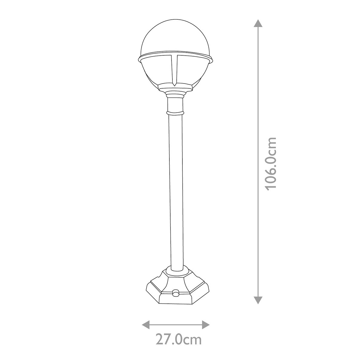 Elstead Glenbeigh Black Outdoor Bollard Light — alternate view