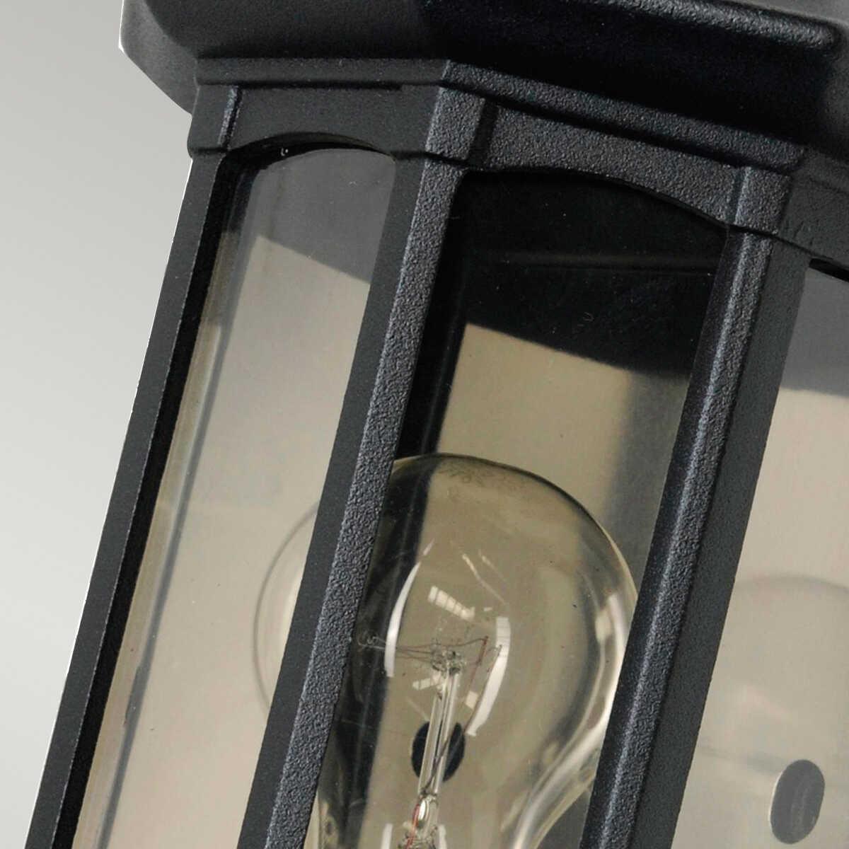 Elstead Newbury Black Outdoor Half Wall Light-wh-20-091026