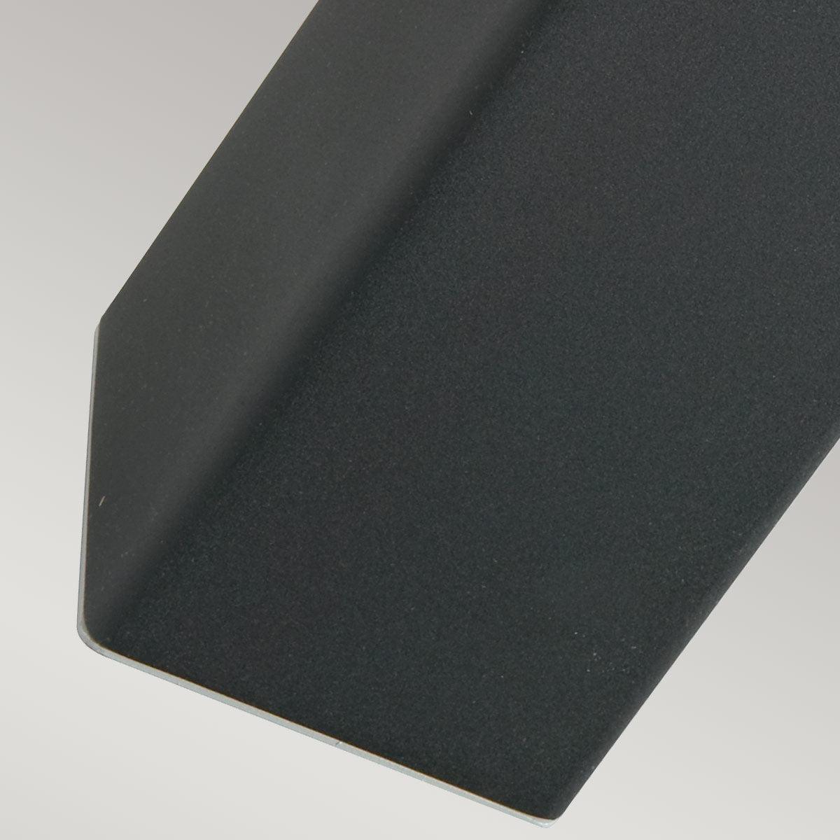 Norlys Halmstad Small Black Outdoor Bollard Light — installed view