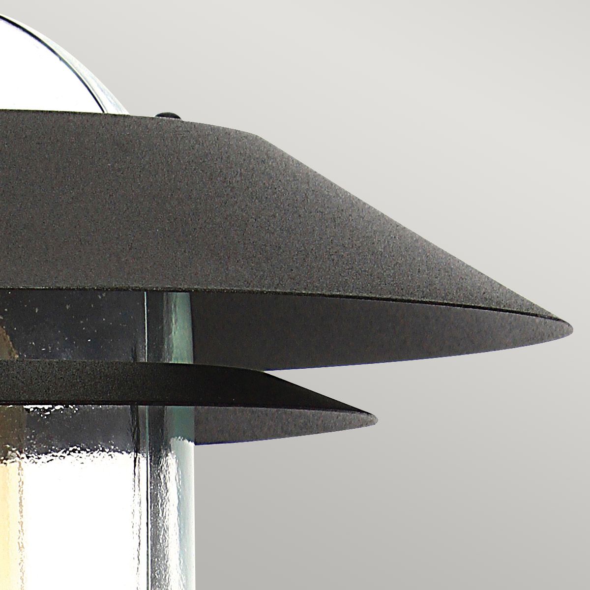 Helsingor Black PIR Pedestal Lantern
