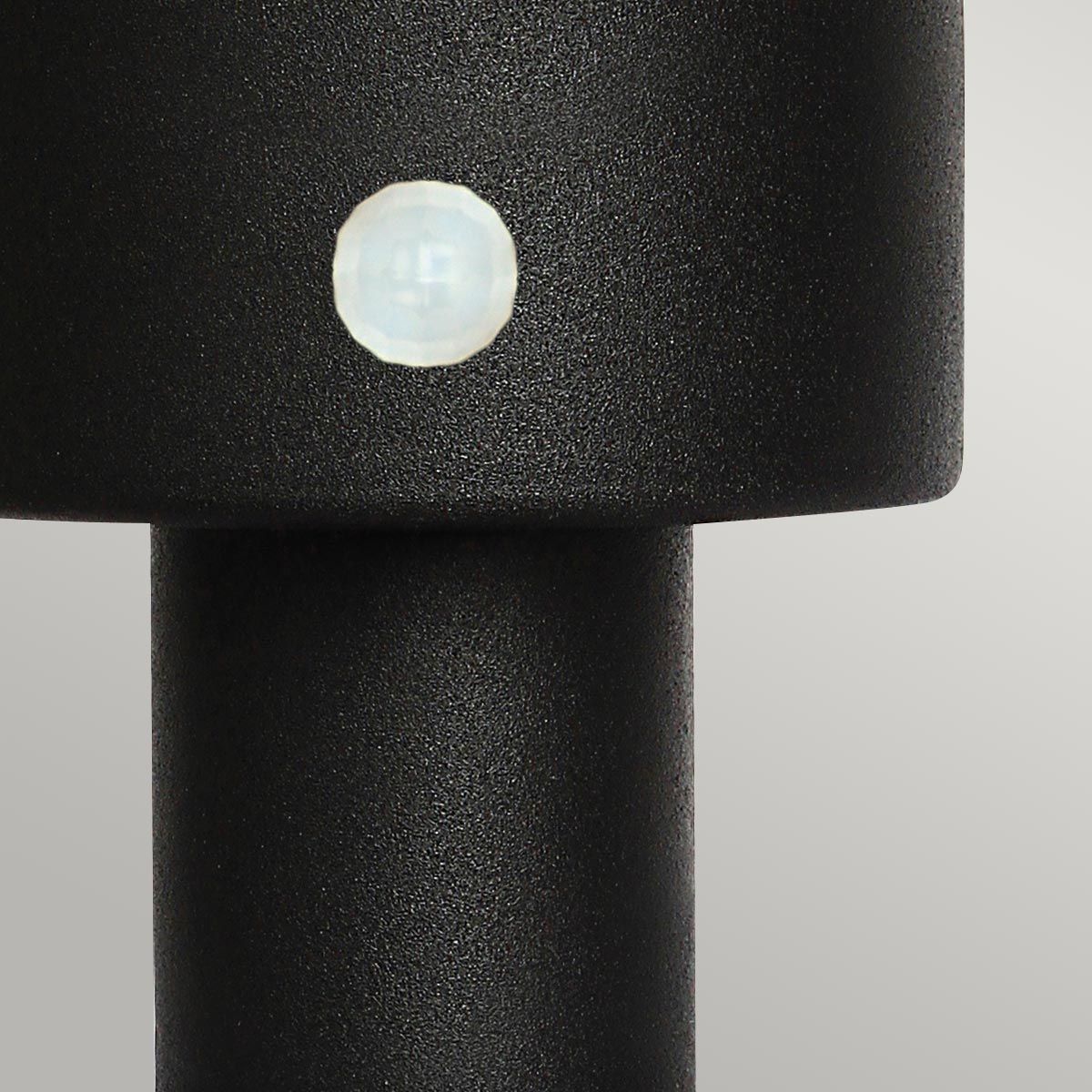 Helsingor Black PIR Pedestal Lantern