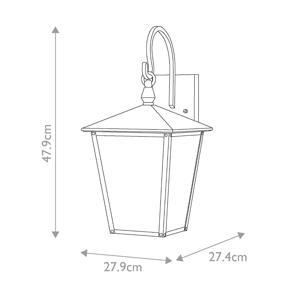 Hinkley Huntersfield 2 Light Medium Outdoor Wall Light-warehouse-25-09-26