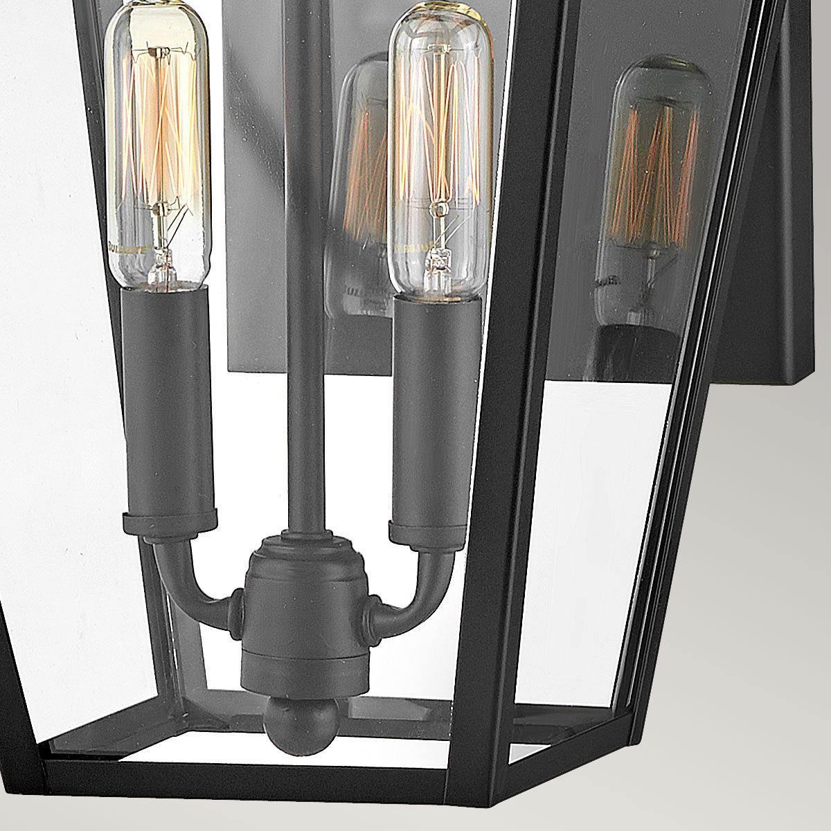Palma Black Medium Outdoor Wall Lantern