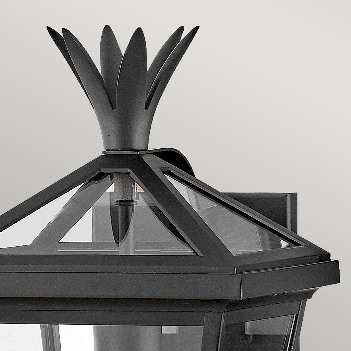 Palma Black Small Outdoor Wall Lantern