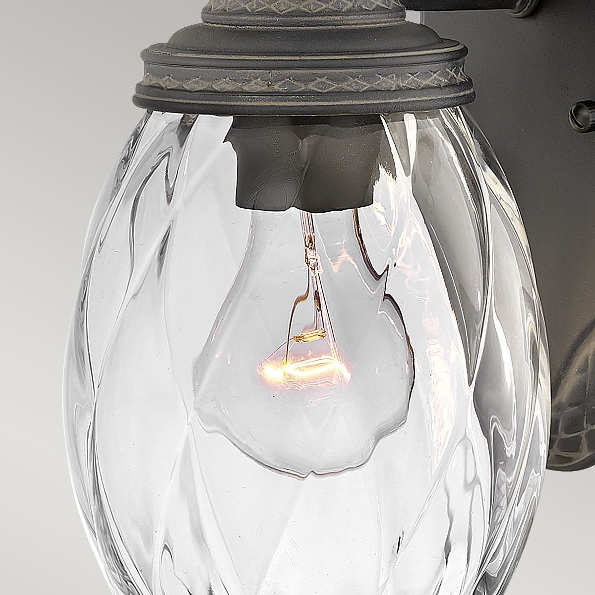 Plantation Black Small Outdoor Wall Lantern