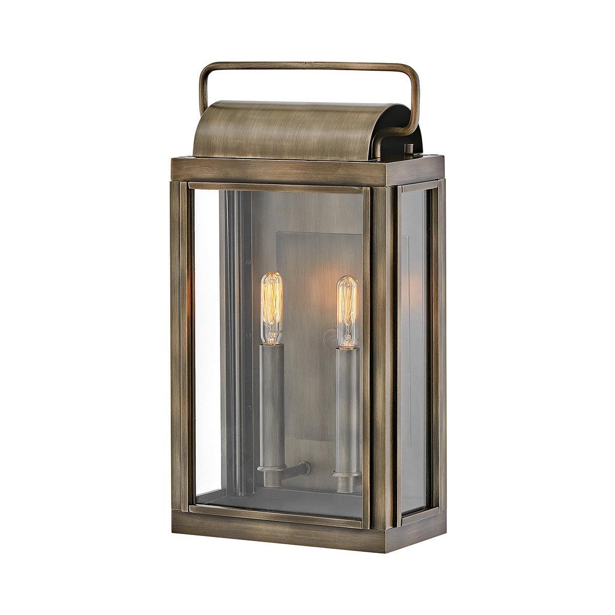 Hinkley Sag Harbor 2 Light Medium Bronze Outdoor Wall Light-warehouse-clearance-020426