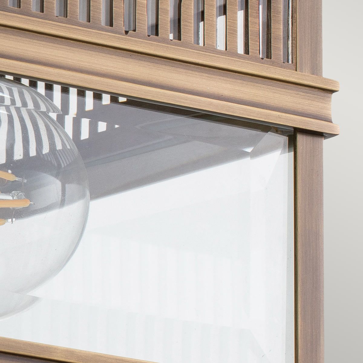 Holborn Bronze Flush Outdoor Light