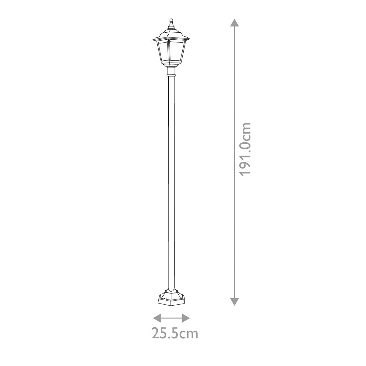 Elstead Kerry Black Outdoor Lamp Post-OB-35-25-09
