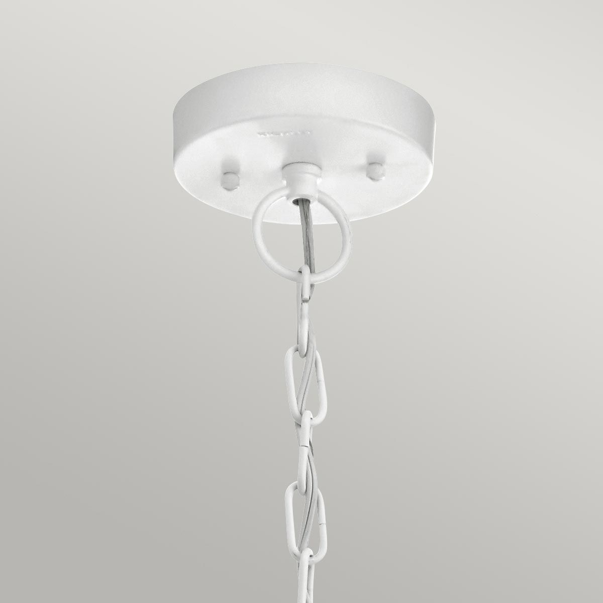 Beacon Square White Outdoor Chain Lantern