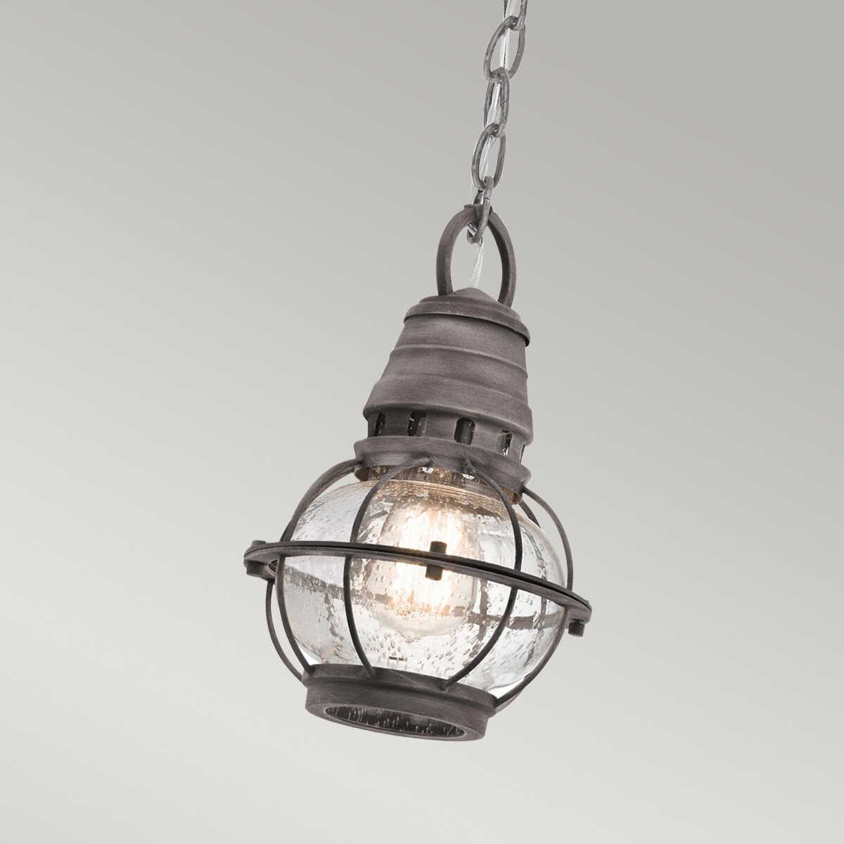 kichler bridge point small outdoor pendant Close Up LED Bulb