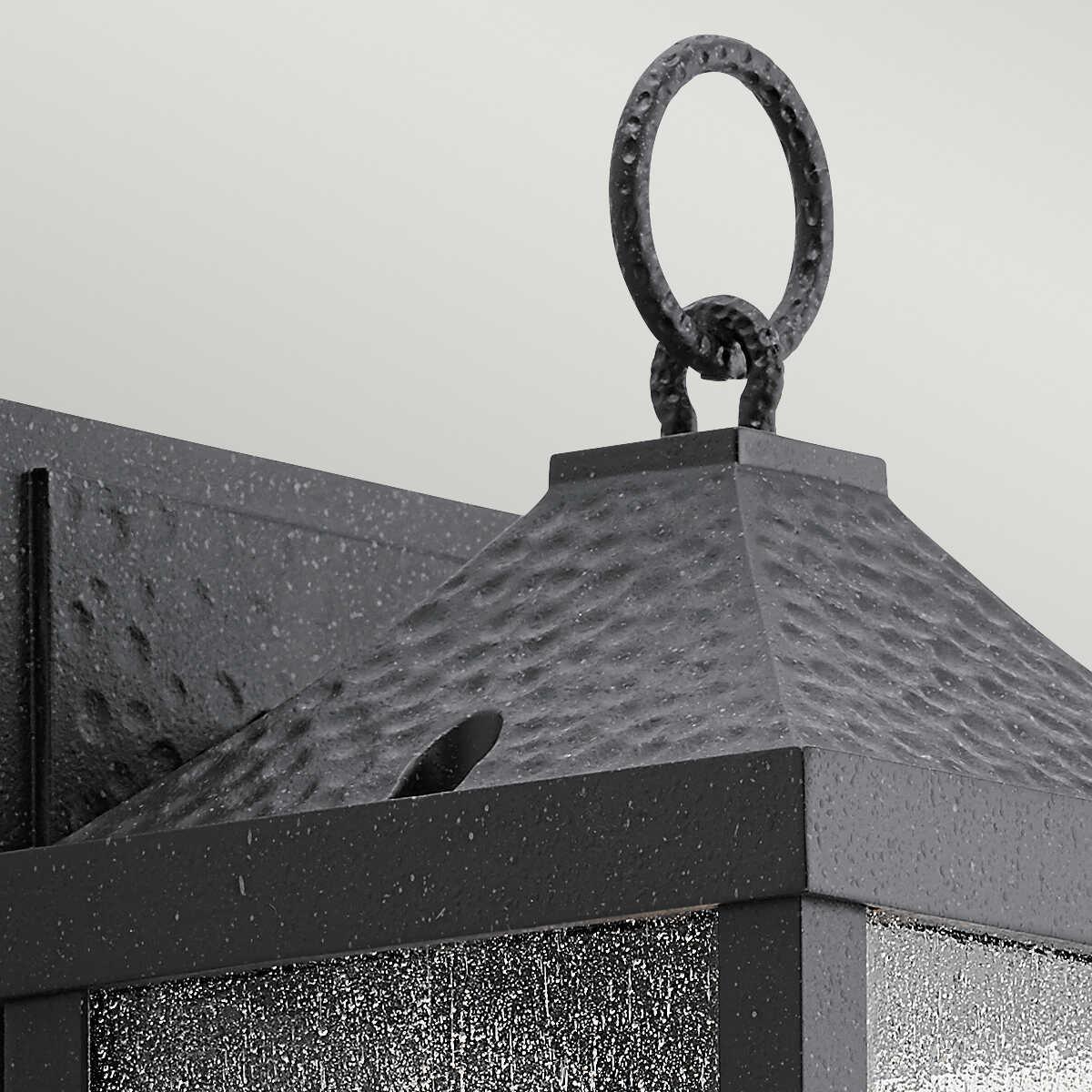 Kichler Springfield 1 Light Small Black Outdoor Wall Light-clearance