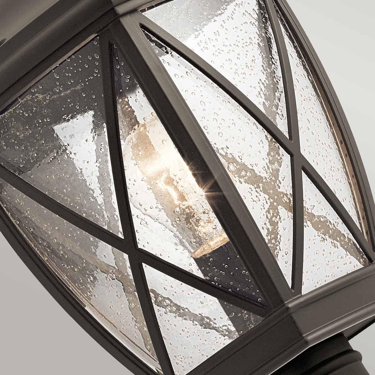 Kichler Tangier Medium 7.5" Bronze Outdoor Pedestal Light — additional angle