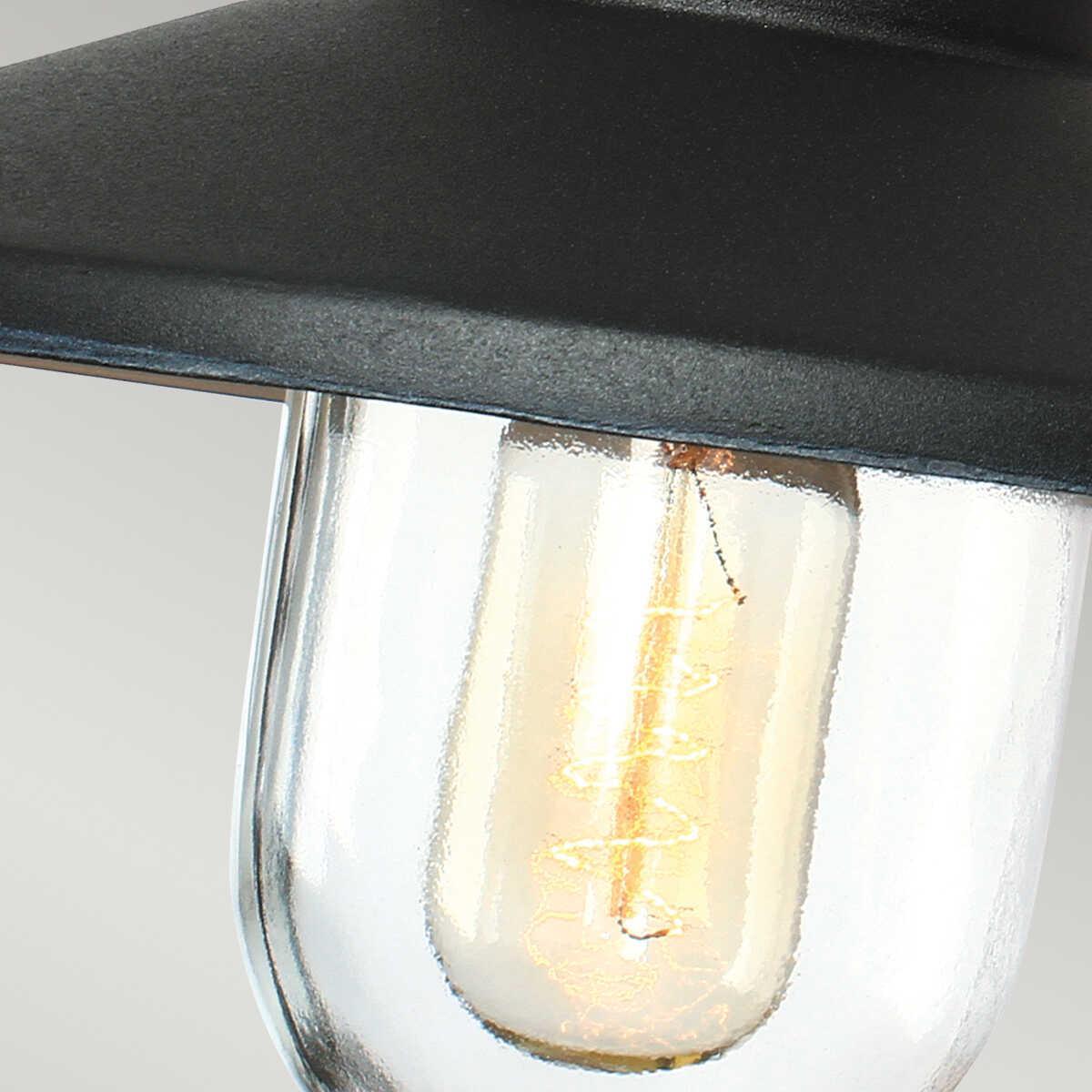 Elstead Klampenborg Black Outdoor Wall Light-OB-35-25-09