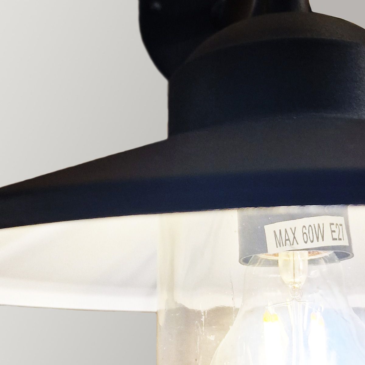 Elstead Klampenborg Black Outdoor Wall Light-OB-35-25-09