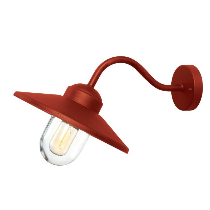 Klampenborg Red Outdoor Wall Lantern KLAMPENBORG-OXR by Elstead Lighting