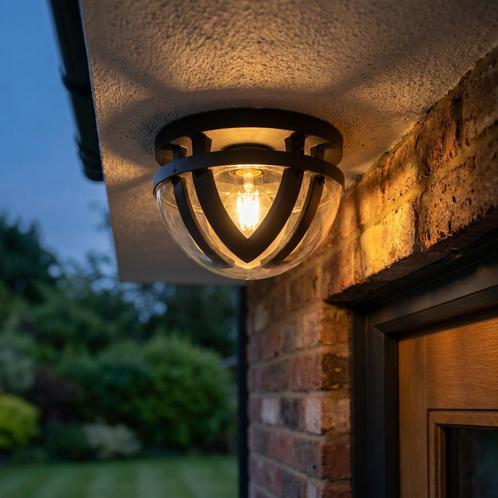 Elstead Frida Graphite Outdoor Porch Ceiling  Ceiling Light - IP54-OPEN-BOX-BSL-270826