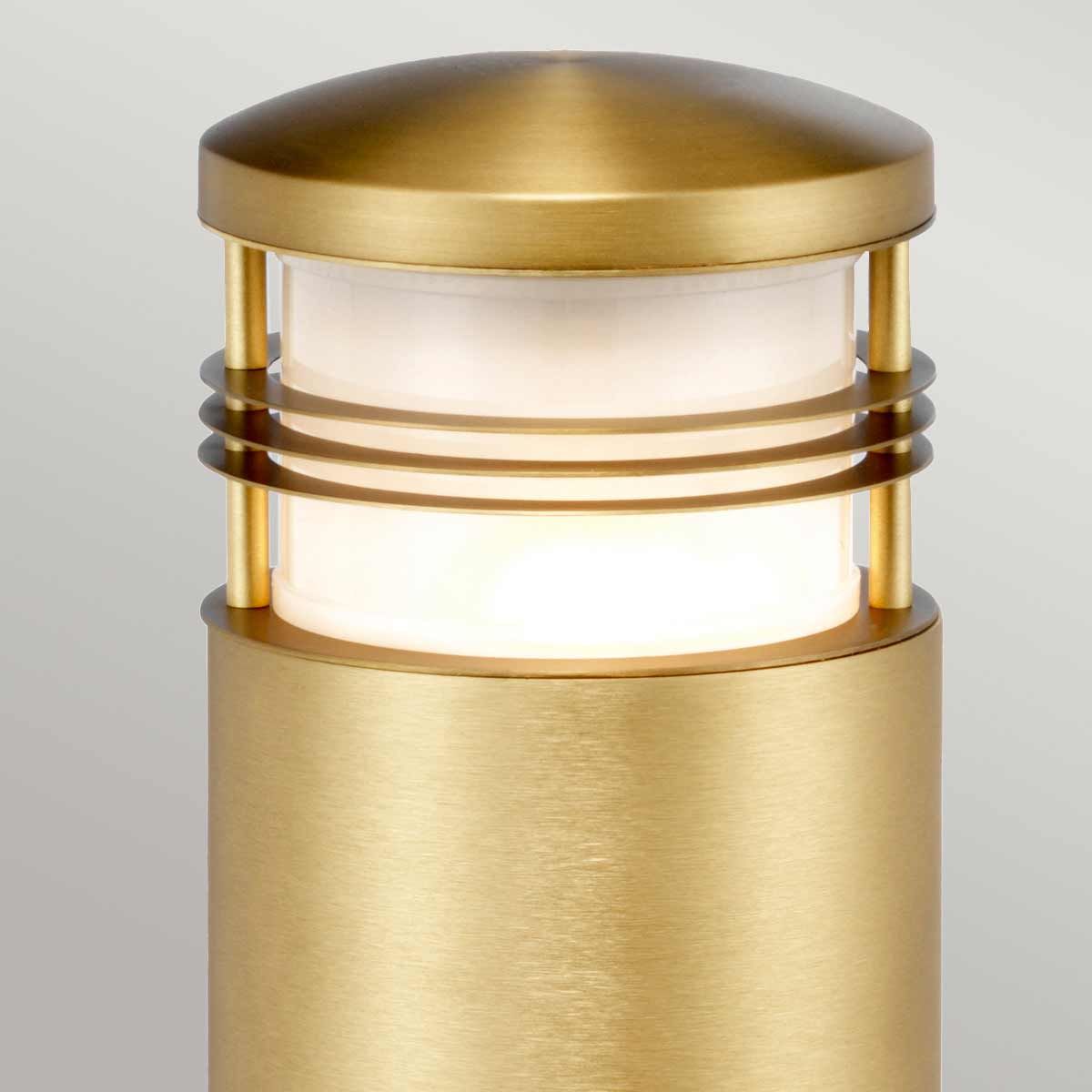 Elstead New Brighton 1 Light Medium Brass Outdoor Bollard-warehouse-25-09-26