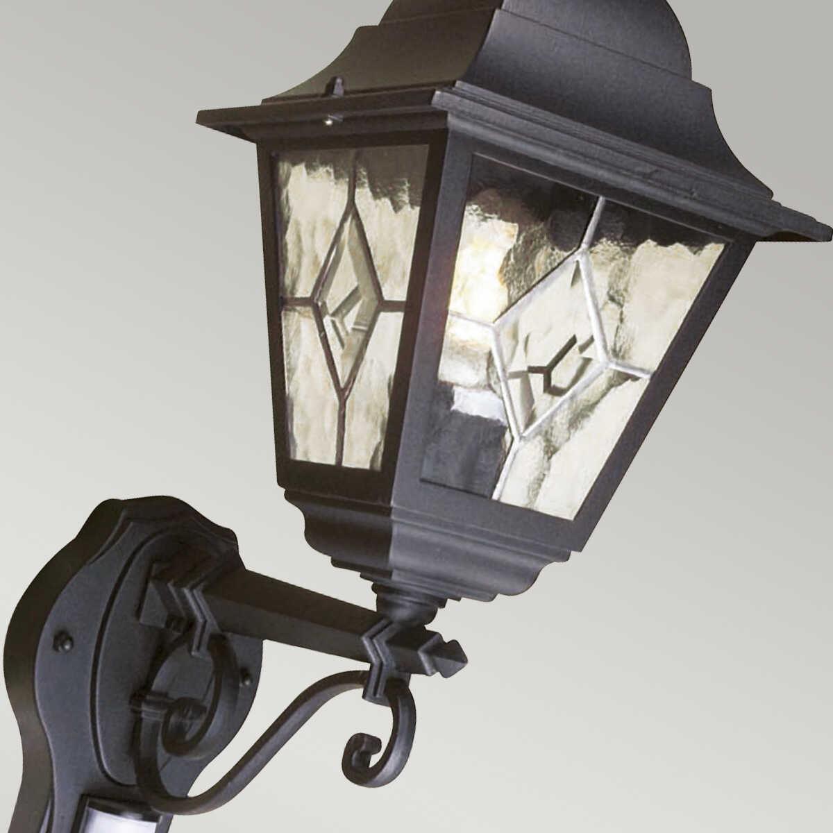 Elstead Norfolk Black Outdoor PIR Wall Light-clearance